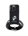 Hurtownia GSM - Case Karl Lagerfeld KLHCP15LSAKCPSK Apple iPhone 15 Pro Hartschale Crossbody Saffiano Metallpin Karl & Choupette schwarz/black - KLD1651 - {ean13} - Hurt