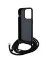 Hurtownia GSM - Case Karl Lagerfeld KLHCP15LSASKNPSK Apple iPhone 15 Pro Hardcase Crossbody Saffiano Monogram Metall-Pin Karl & Choupette schwarz/black - KLD1652 - {ean13} - Hurt