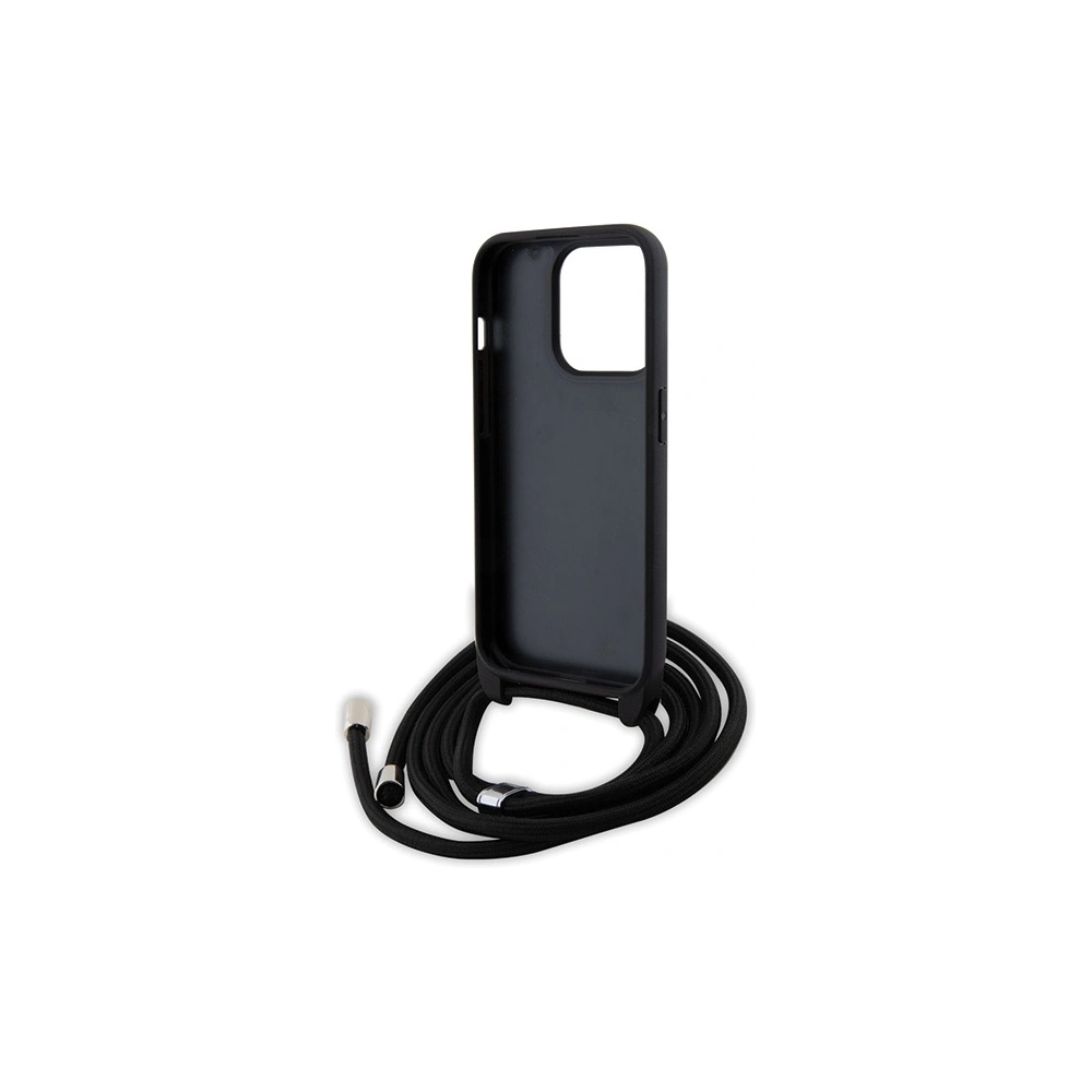 Hurtownia GSM - Case Karl Lagerfeld KLHCP15LSASKNPSK Apple iPhone 15 Pro Hardcase Crossbody Saffiano Monogram Metall-Pin Karl & Choupette schwarz/black - KLD1652 - {ean13} - Hurt