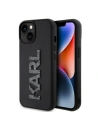 Karl Lagerfeld KLHCP15M3DMBKCK Apple iPhone 15 Plus / 14 Plus hardcase 3D Rubber Glitter Logo black