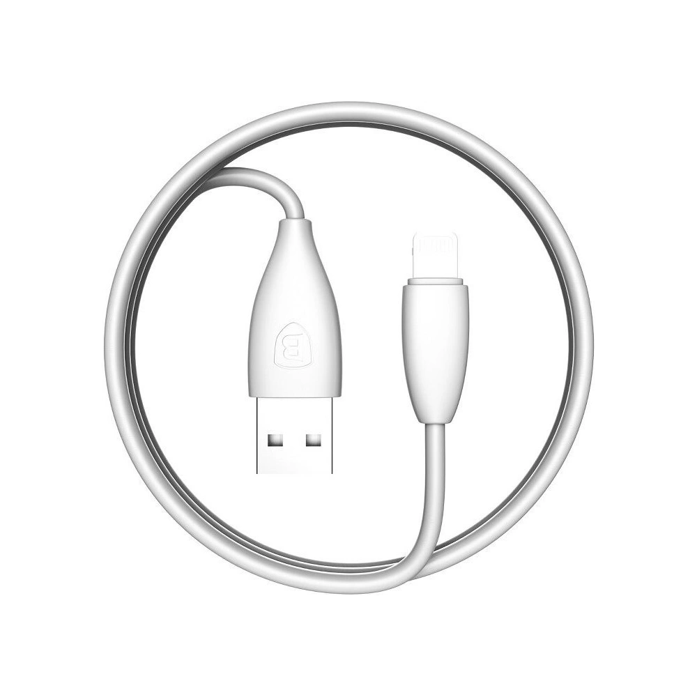 Wholesale Baseus Small Pretty Waist USB-A to Lightning Cable 2A 1.2m White - BSU280WHT - {ean13} - Hurt