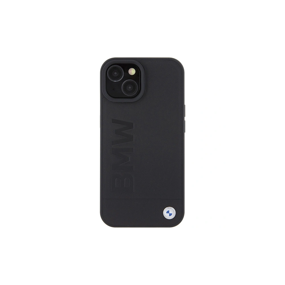 Hurtownia GSM - Etui BMW BMHMP15MSLLBK Apple iPhone 15 Plus / 14 Plus MagSafe bőrtok forróbélyegzett fekete/black - BMW507 - {ean13} - Hurt