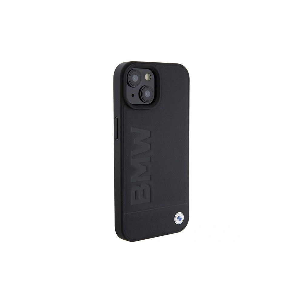 Hurtownia GSM - Etui BMW BMHMP15MSLLBK Apple iPhone 15 Plus / 14 Plus MagSafe bőrtok forróbélyegzett fekete/black - BMW507 - {ean13} - Hurt