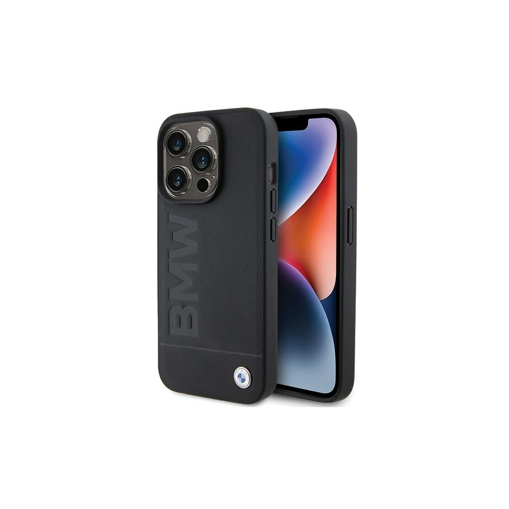 Hurtownia GSM - Etui BMW BMHMP15XSLLBK Apple iPhone 15 Pro Max MagSafe bőrtok fekete/black - BMW508 - {ean13} - Hurt