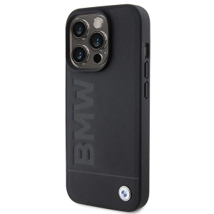 Hurtownia GSM - Case BMW BMHMP15XSLLBK Apple iPhone 15 Pro Max MagSafe Leder Heißpräge schwarz/black - BMW508 - {ean13} - Hurt