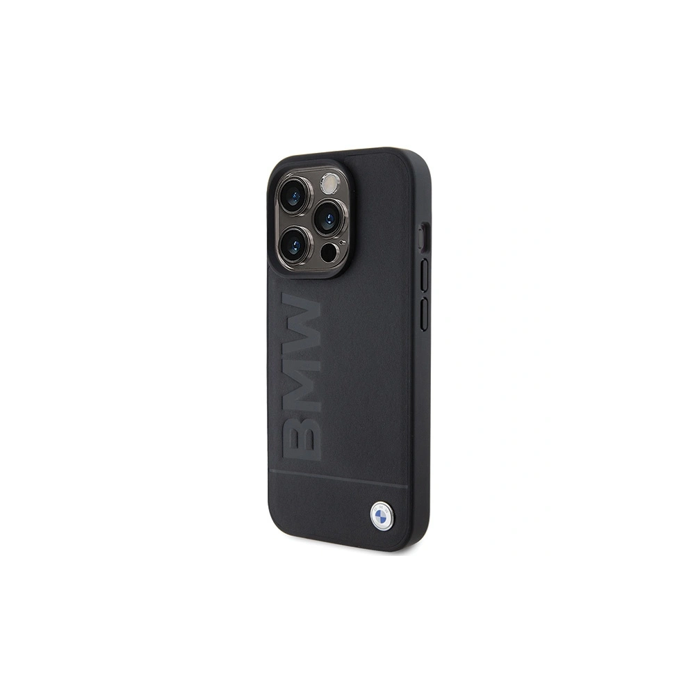 Hurtownia GSM - Etui BMW BMHMP15XSLLBK Apple iPhone 15 Pro Max MagSafe bőrtok fekete/black - BMW508 - {ean13} - Hurt