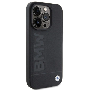 Hurtownia GSM - Case BMW BMHMP15XSLLBK Apple iPhone 15 Pro Max MagSafe Leder Heißpräge schwarz/black - BMW508 - {ean13} - Hurt