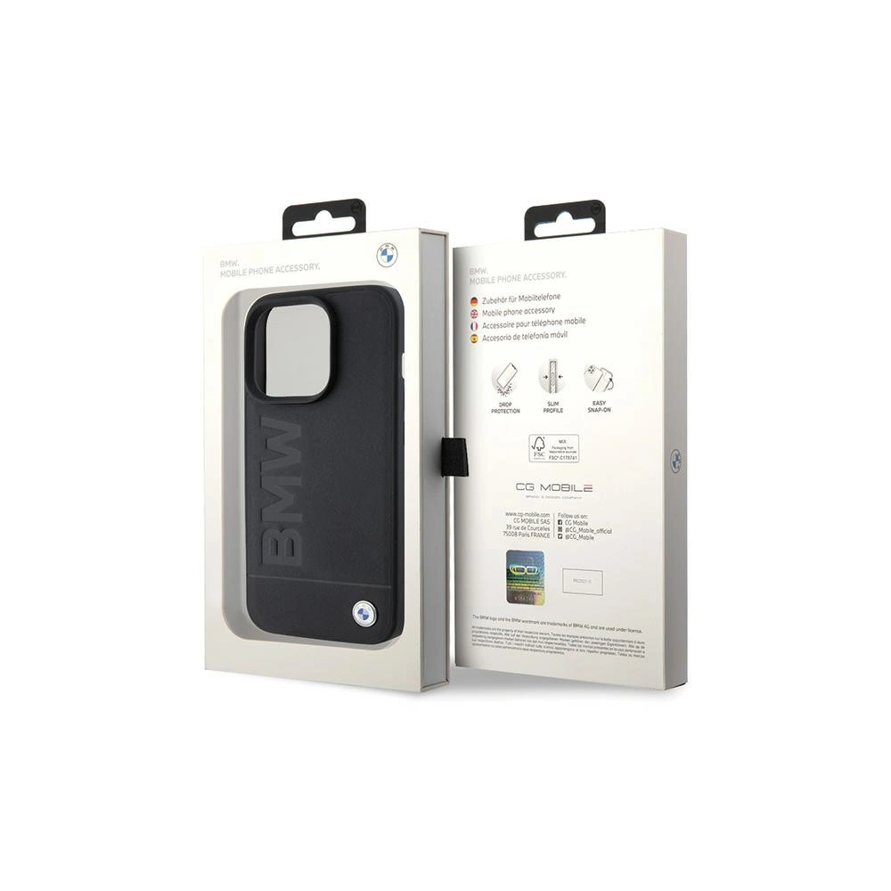 Hurtownia GSM - Etui BMW BMHMP15XSLLBK Apple iPhone 15 Pro Max MagSafe bőrtok fekete/black - BMW508 - {ean13} - Hurt