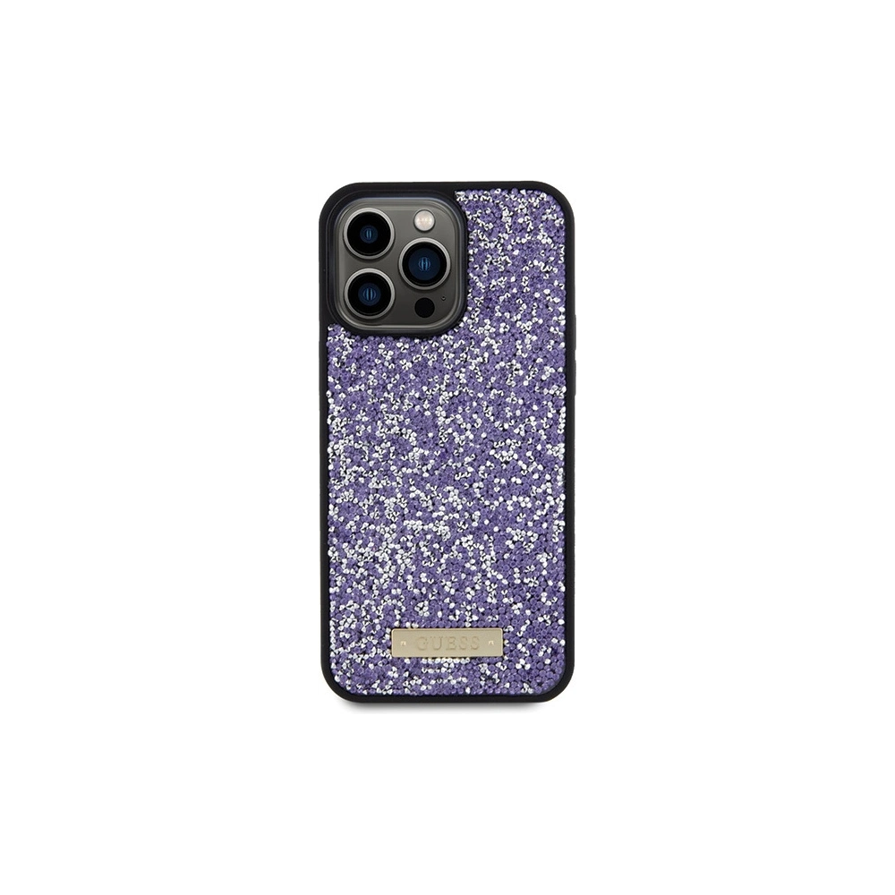Hurtownia GSM - Etui Guess GUHCP15LPFGSBSP Apple iPhone 15 Pro hardcase Rhinestone Metal Logo roz/roz deschis - GUE2817 - {ean13} - Hurt