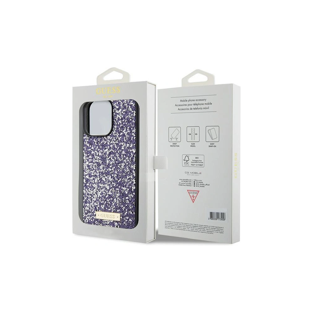 Hurtownia GSM - Etui Guess GUHCP15LPFGSBSP Apple iPhone 15 Pro hardcase Rhinestone Metal Logo roz/roz deschis - GUE2817 - {ean13} - Hurt