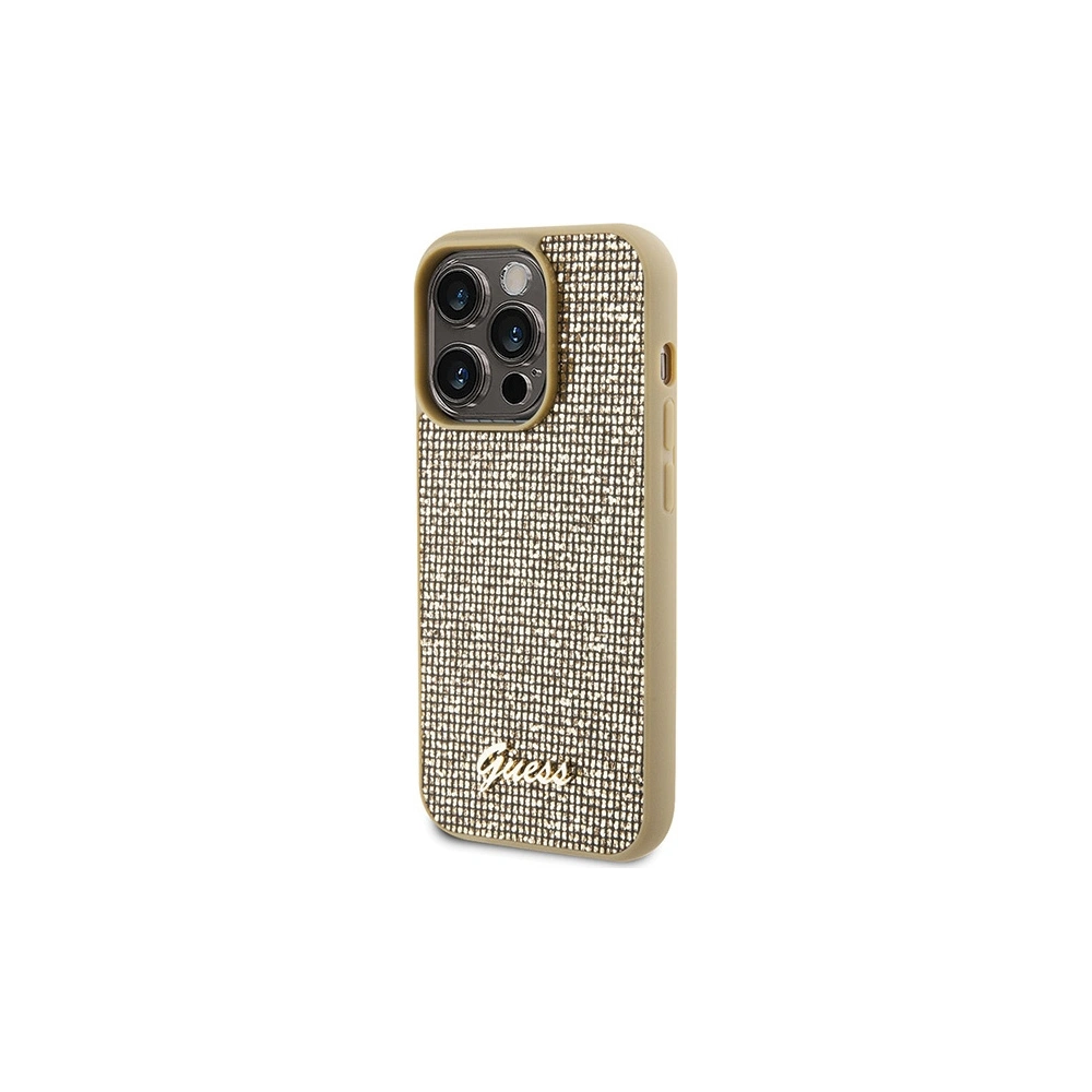 Hurtownia GSM - Etui Guess GUHCP15LPMSDGSD Apple iPhone 15 Pro hardcase Disco Metal Script auriu/gold - GUE2818 - {ean13} - Hurt
