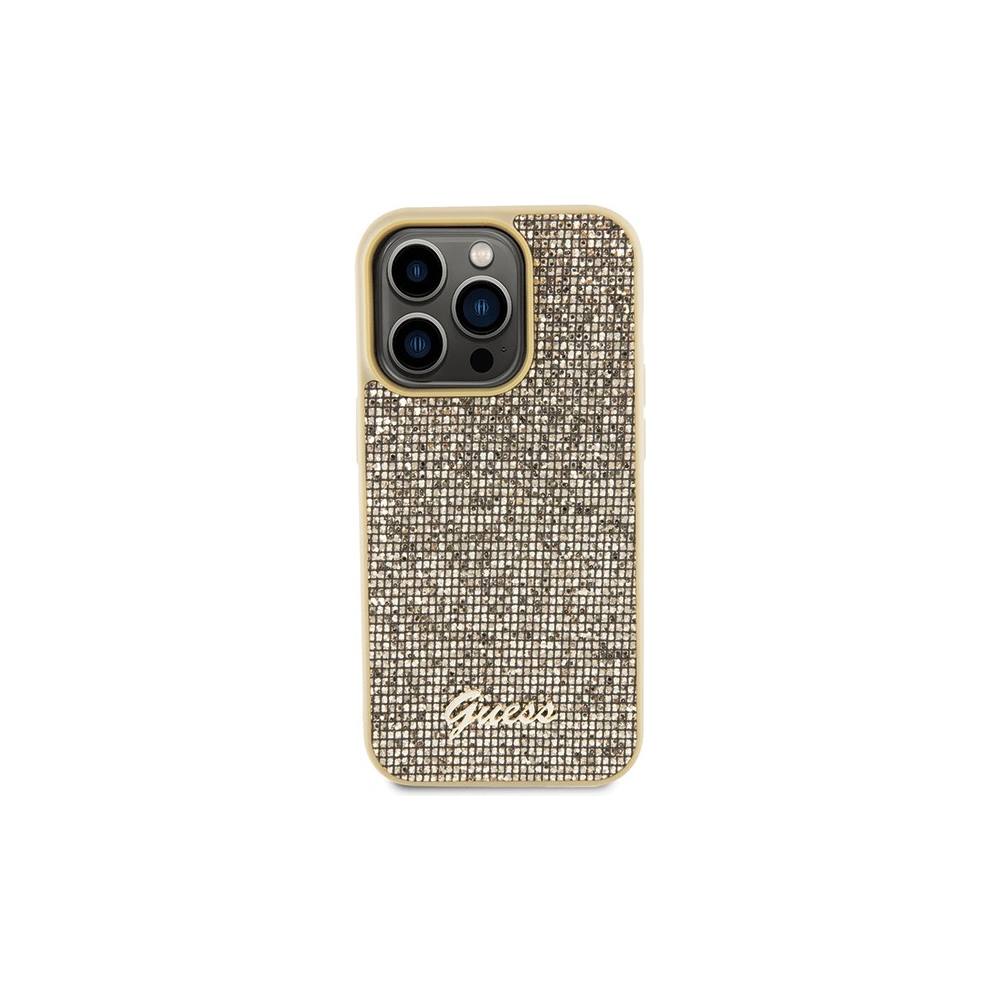 Hurtownia GSM - Etui Guess GUHCP15LPMSDGSD Apple iPhone 15 Pro hardcase Disco Metal Script auriu/gold - GUE2818 - {ean13} - Hurt