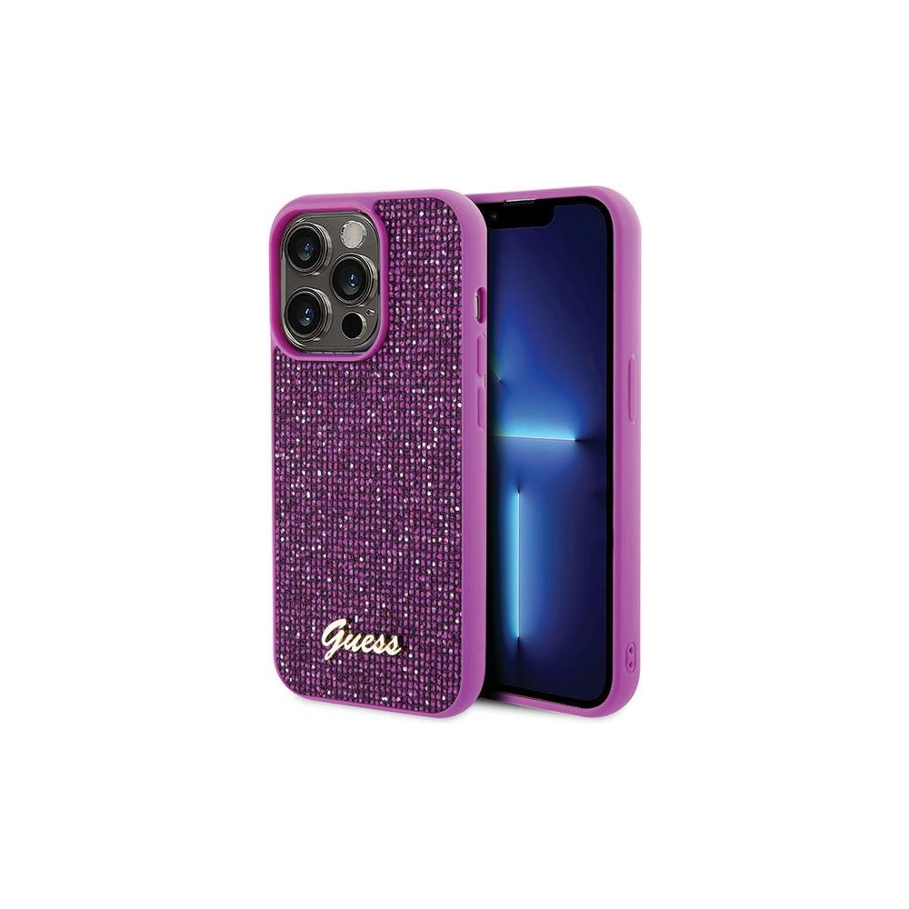 Hurtownia GSM - Etui Guess GUHCP15LPMSDGSF Apple iPhone 15 Pro hardcase Disco Metal Script fucsia/fucsia - GUE2819 - {ean13} - Hurt