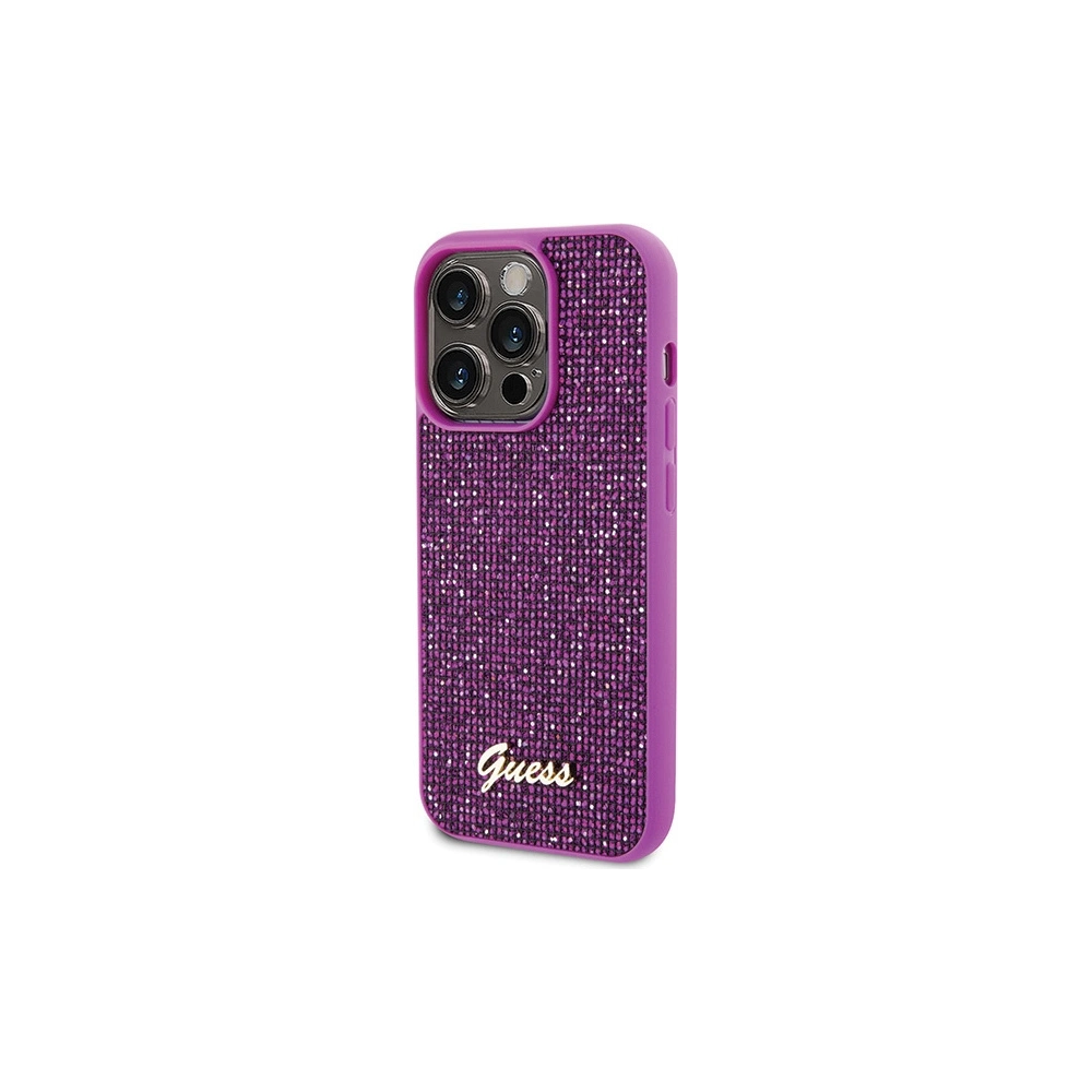 Hurtownia GSM - Etui Guess GUHCP15LPMSDGSF Apple iPhone 15 Pro hardcase Disco Metal Script fuchsie/fuchsie - GUE2819 - {ean13} - Hurt