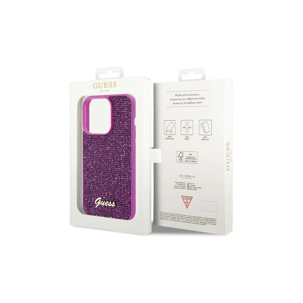 Hurtownia GSM - Etui Guess GUHCP15LPMSDGSF Apple iPhone 15 Pro hardcase Disco Metal Script fucsia/fucsia - GUE2819 - {ean13} - Hurt