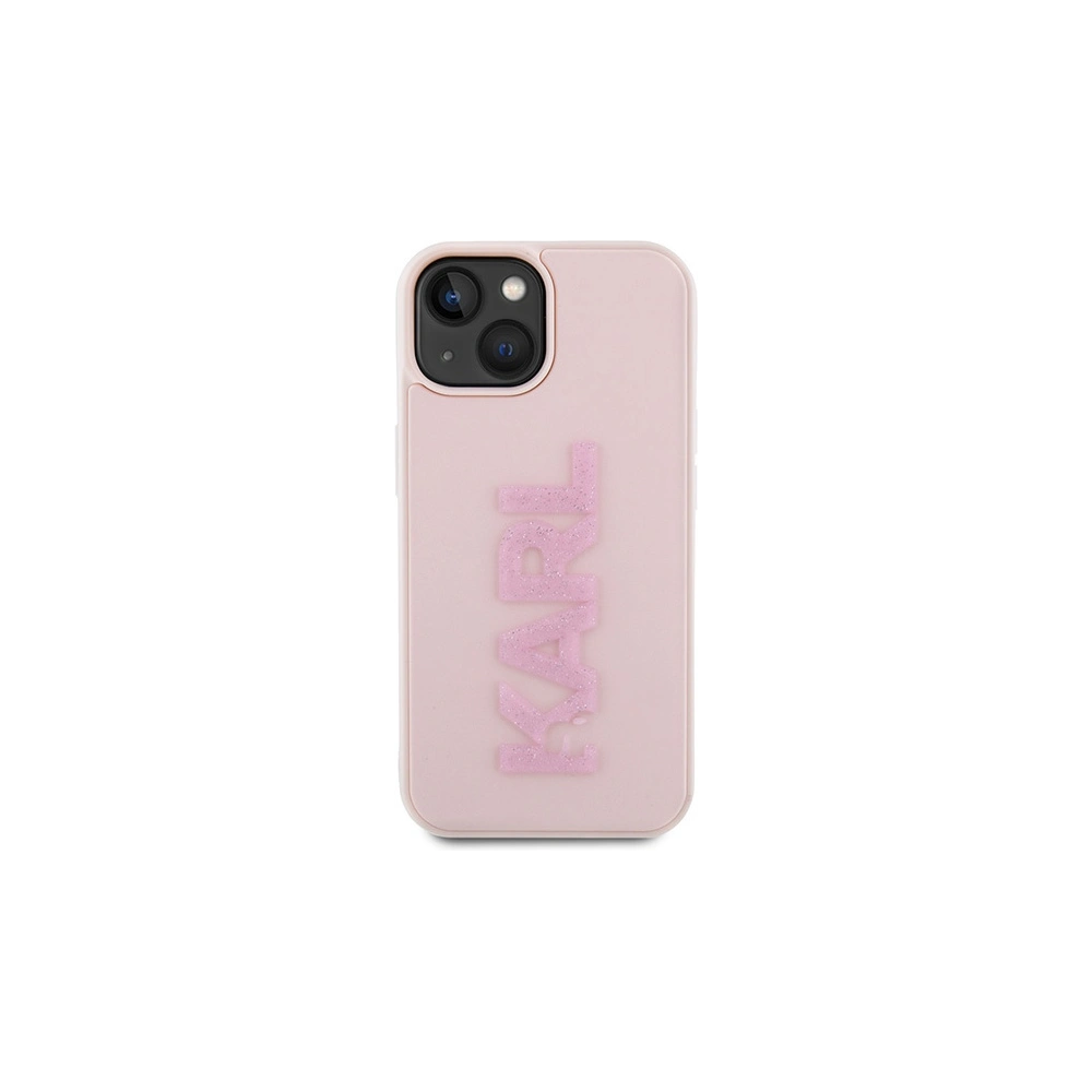 Hurtownia GSM - Etui Karl Lagerfeld KLHCP15M3DMBKCP Apple iPhone 15 Plus / 14 Plus keménytok 3D Gumi Csillogó Logo rózsaszín/pink - KLD1654 - {ean13} - Hurt