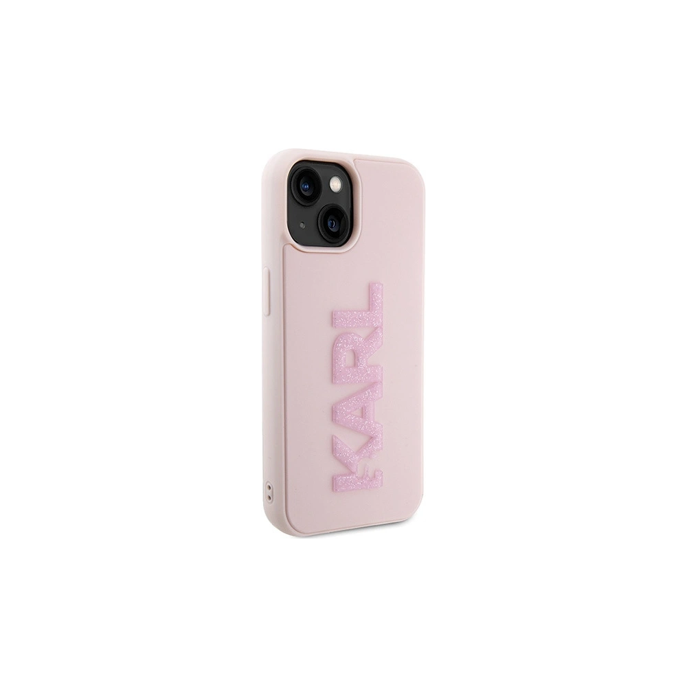 Hurtownia GSM - Etui Karl Lagerfeld KLHCP15M3DMBKCP Apple iPhone 15 Plus / 14 Plus hardcase 3D Rubber Glitter Logo růžový/pink - KLD1654 - {ean13} - Hurt