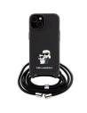 Hurtownia GSM - Etui Karl Lagerfeld KLHCP15MSAKCPSK Apple iPhone 15 Plus / 14 Plus hardcase Crossbody Saffiano Metal Pin Karl & Choupette czarny/black - KLD1656 - {ean13} - Hurt