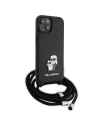 Hurtownia GSM - Etui Karl Lagerfeld KLHCP15MSAKCPSK Apple iPhone 15 Plus / 14 Plus kemény tok Crossbody Saffiano Metal Pin Karl & Choupette fekete/black - KLD1656 - {ean13} - Hurt