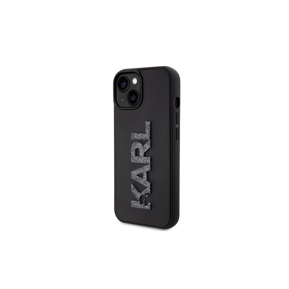 Hurtownia GSM - Etui Karl Lagerfeld KLHCP15S3DMBKCK Apple iPhone 15 hardcase 3D Rubber Glitter Logo negru/black - KLD1657 - {ean13} - Hurt