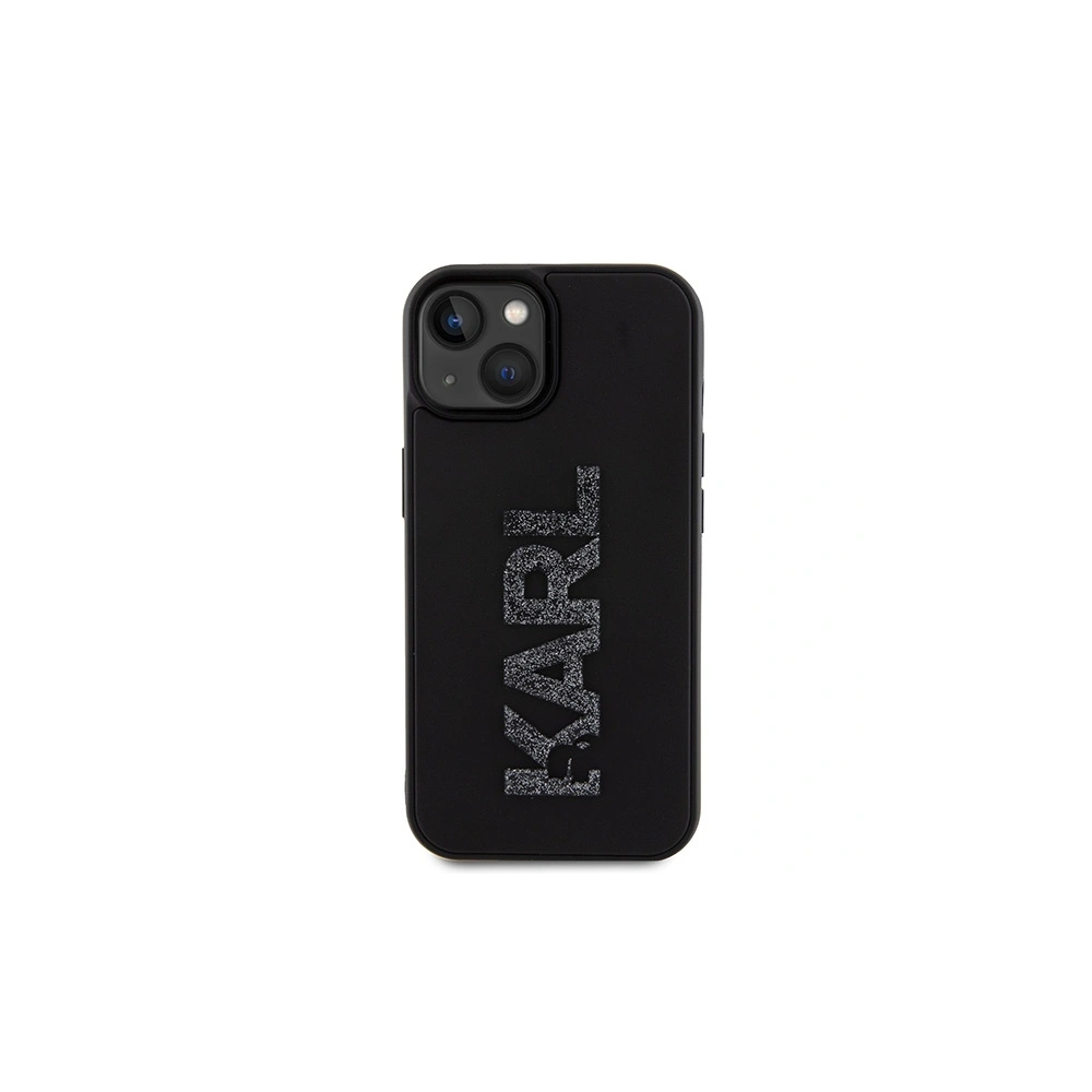 Hurtownia GSM - Etui Karl Lagerfeld KLHCP15S3DMBKCK Apple iPhone 15 hardcase 3D Rubber Glitter Logo negru/black - KLD1657 - {ean13} - Hurt