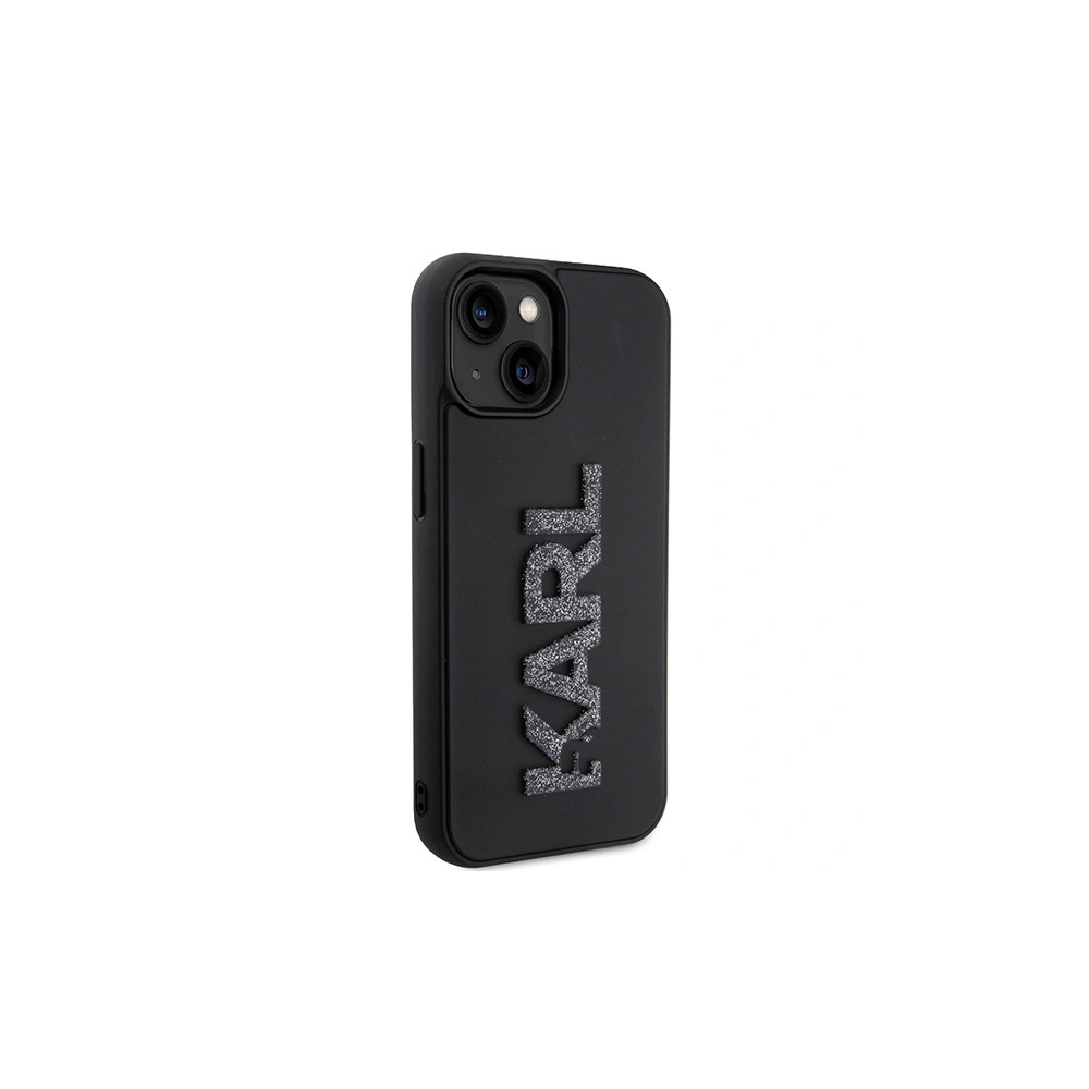 Hurtownia GSM - Etui Karl Lagerfeld KLHCP15S3DMBKCK Apple iPhone 15 hardcase 3D Rubber Glitter Logo negru/black - KLD1657 - {ean13} - Hurt