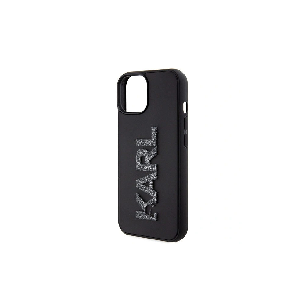 Hurtownia GSM - Etui Karl Lagerfeld KLHCP15S3DMBKCK Apple iPhone 15 hardcase 3D Rubber Glitter Logo negru/black - KLD1657 - {ean13} - Hurt