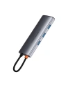 Hurtownia GSM - Adaptér Baseus Gleam hub 7v1 USB-C na 1x HDMI4K 60Hz+3xUSB3.0+1xPD+1xSD/TF (šedý) - BSU4560 - {ean13} - Hurt