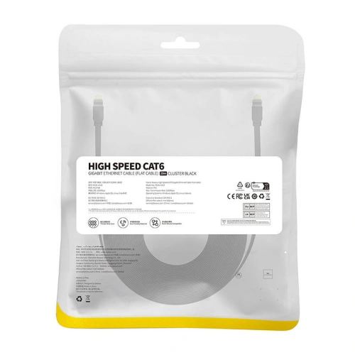 Kabel sieciowy Baseus Ethernet CAT6 20m (czarny)