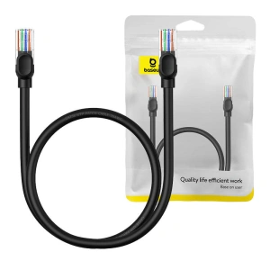 Hurtownia GSM - Hálózati kábel Baseus Ethernet CAT5 0,5m (fekete) - BSU4562 - {ean13} - Hurt