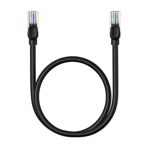 Hurtownia GSM - Hálózati kábel Baseus Ethernet CAT5 0,5m (fekete) - BSU4562 - {ean13} - Hurt