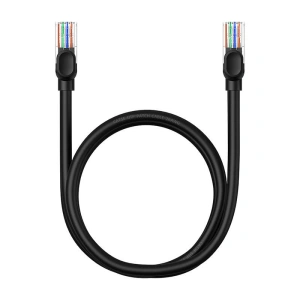 Hurtownia GSM - Hálózati kábel Baseus Ethernet CAT5 1m (fekete) - BSU4563 - {ean13} - Hurt