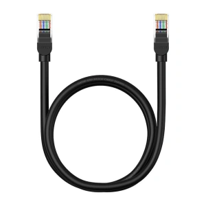 Hurtownia GSM - Hálózati kábel Baseus Ethernet CAT5 1m (fekete) - BSU4563 - {ean13} - Hurt
