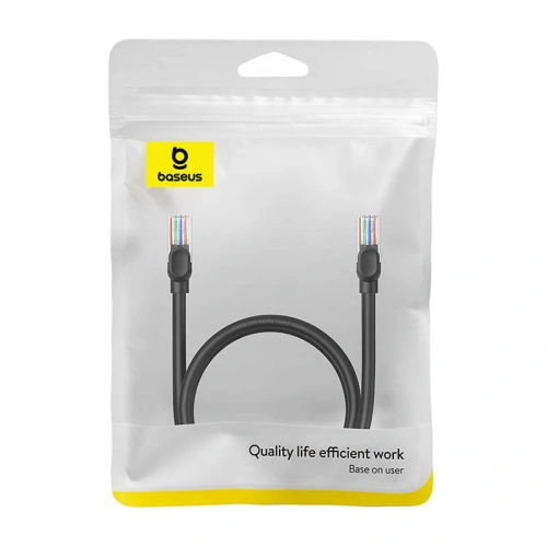 Kabel sieciowy Baseus Ethernet CAT5 1m (czarny)
