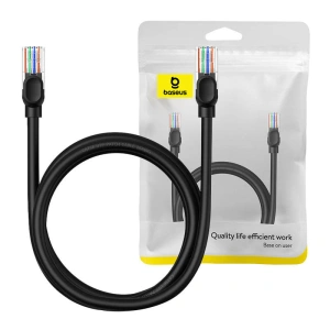 Hurtownia GSM - Hálózati kábel Baseus Ethernet CAT5 1,5m (fekete) - BSU4564 - {ean13} - Hurt