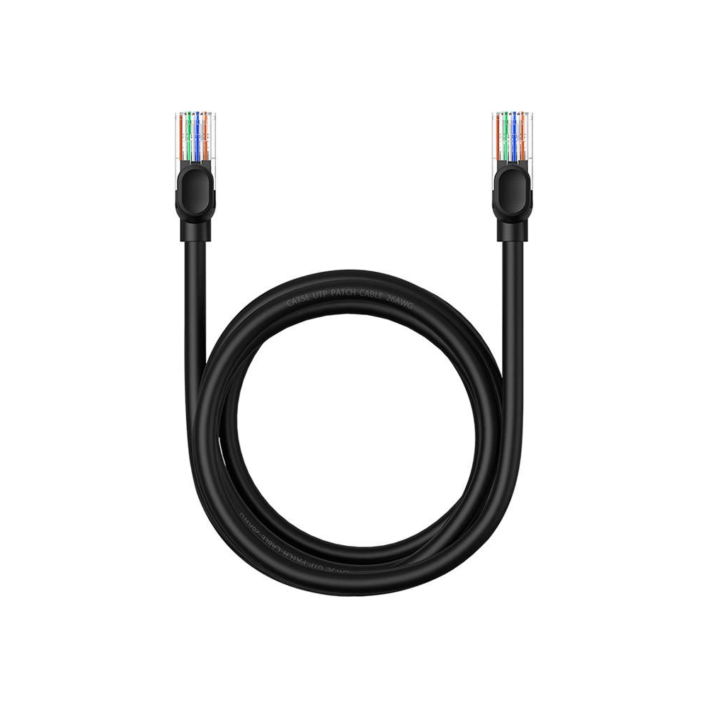 Hurtownia GSM - Hálózati kábel Baseus Ethernet CAT5 2m (fekete) - BSU4565 - {ean13} - Hurt