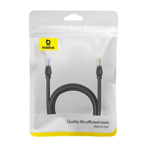 Kabel sieciowy Baseus Ethernet CAT5 2m (czarny)