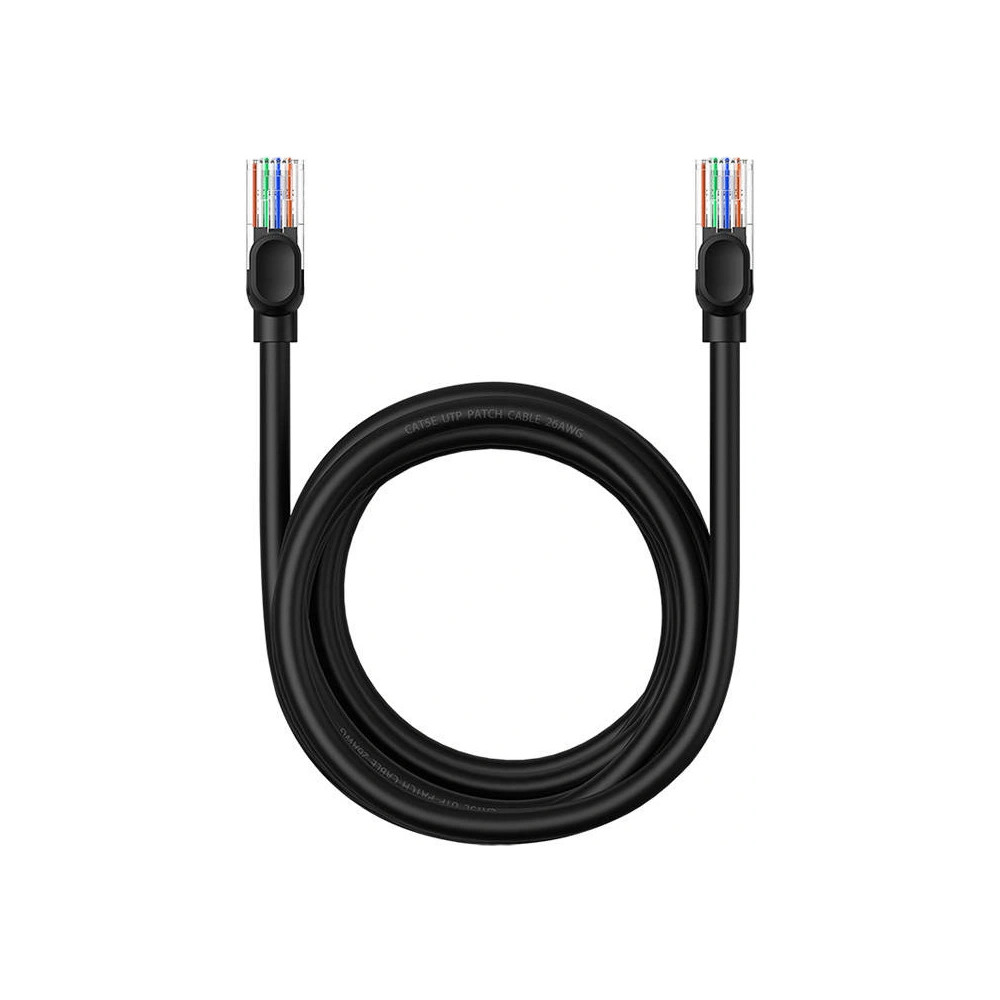 Hurtownia GSM - Cablul de rețea Baseus Ethernet CAT5 3m (negru) - BSU4566 - {ean13} - Hurt