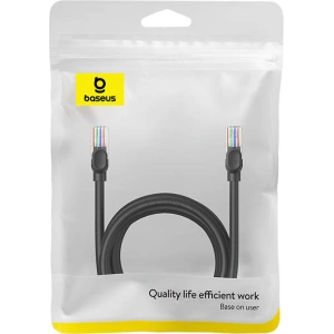 Hurtownia GSM - Hálózati kábel Baseus Ethernet CAT5 3m (fekete) - BSU4566 - {ean13} - Hurt