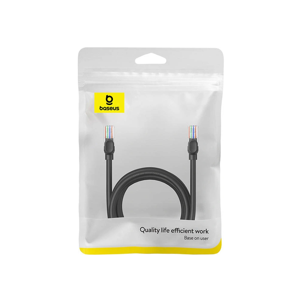 Hurtownia GSM - Netzwerkkabel Baseus Ethernet CAT5 3m (schwarz) - BSU4566 - {ean13} - Hurt