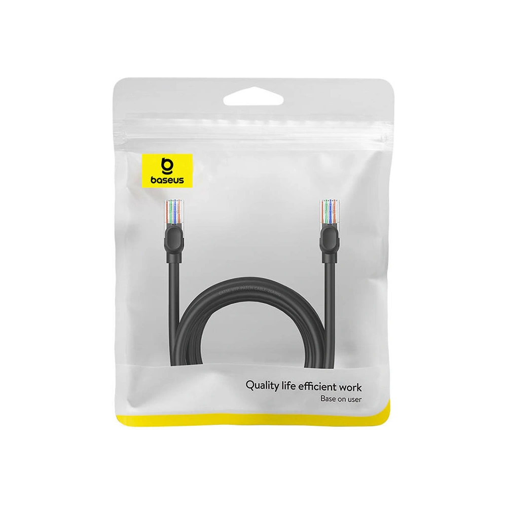 Hurtownia GSM - Cablul de rețea Baseus Ethernet CAT5 5m (negru) - BSU4567 - {ean13} - Hurt