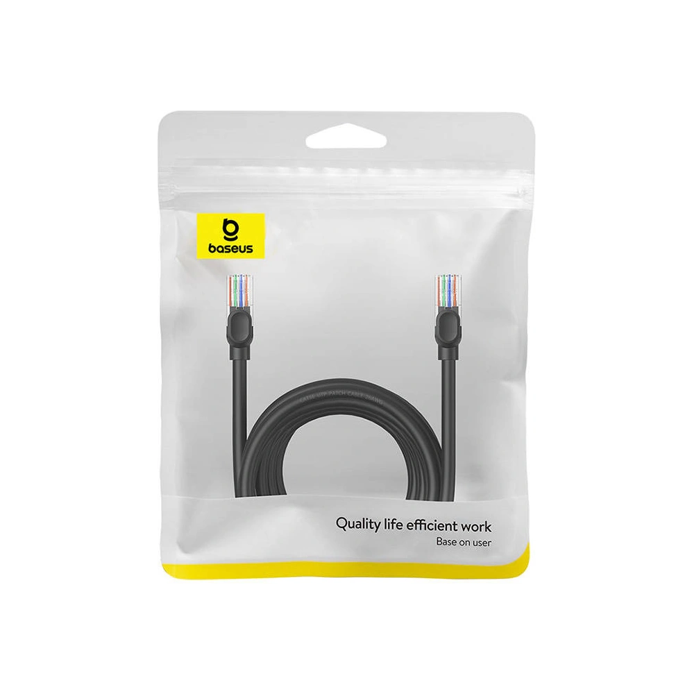 Hurtownia GSM - Hálózati kábel Baseus Ethernet CAT5 8m (fekete) - BSU4568 - {ean13} - Hurt