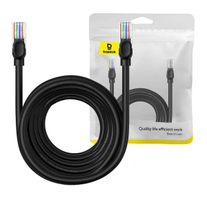 Hurtownia GSM - Hálózati kábel Baseus Ethernet CAT5 10m (fekete) - BSU4569 - {ean13} - Hurt