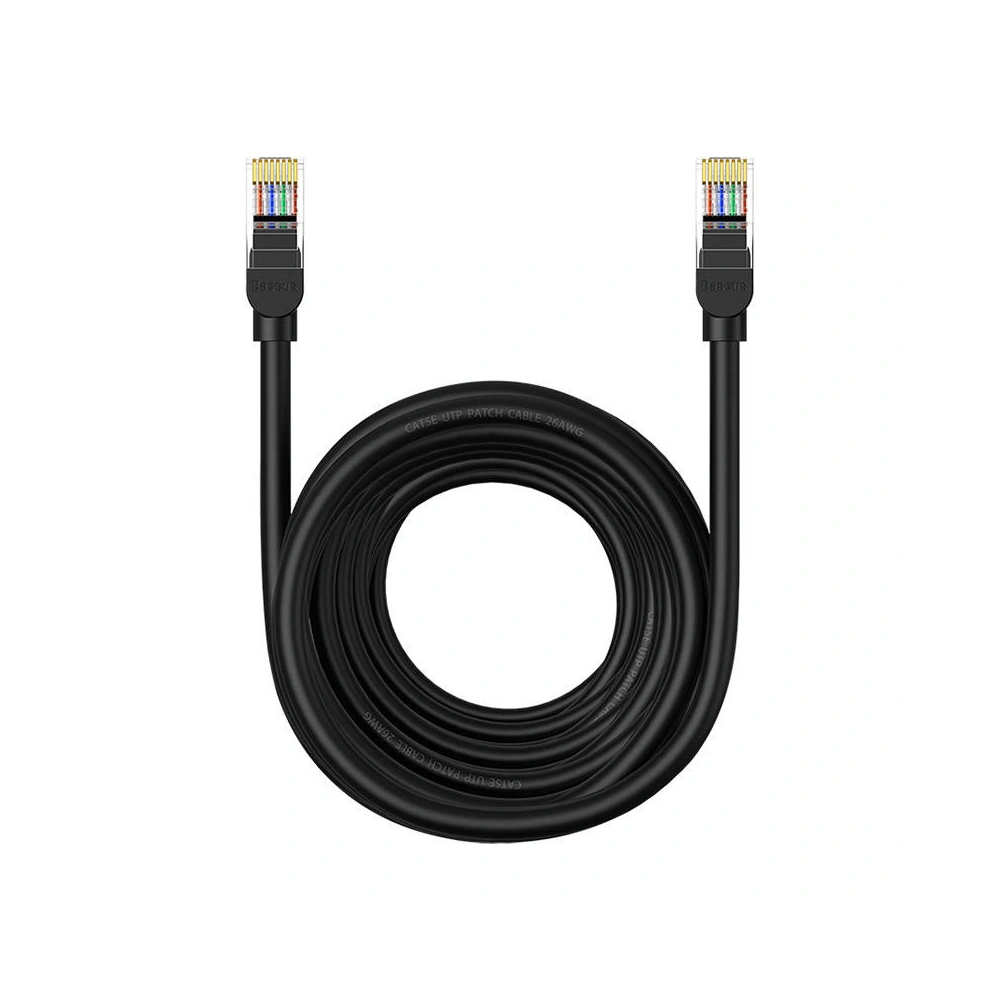 Hurtownia GSM - Cablul de rețea Baseus Ethernet CAT5 10m (negru) - BSU4569 - {ean13} - Hurt