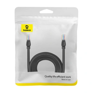 Hurtownia GSM - Hálózati kábel Baseus Ethernet CAT5 10m (fekete) - BSU4569 - {ean13} - Hurt