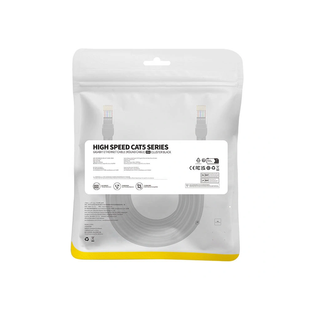 Hurtownia GSM - Cablul de rețea Baseus Ethernet CAT5 10m (negru) - BSU4569 - {ean13} - Hurt