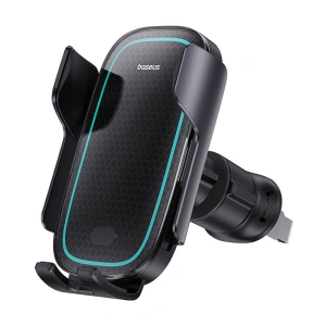Hurtownia GSM - Autós tartó ventilátorrácsra töltővel Baseus MilkyWay Pro 15W (fekete) - BSU4572 - {ean13} - Hurt