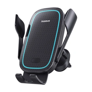 Hurtownia GSM - Autós tartó ventilátorrácsra töltővel Baseus MilkyWay Pro 15W (fekete) - BSU4572 - {ean13} - Hurt