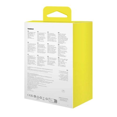 Uchwyt samochodowy z ładowarką do kratki nawiewu Baseus MilkyWay Pro 15W (czarny)