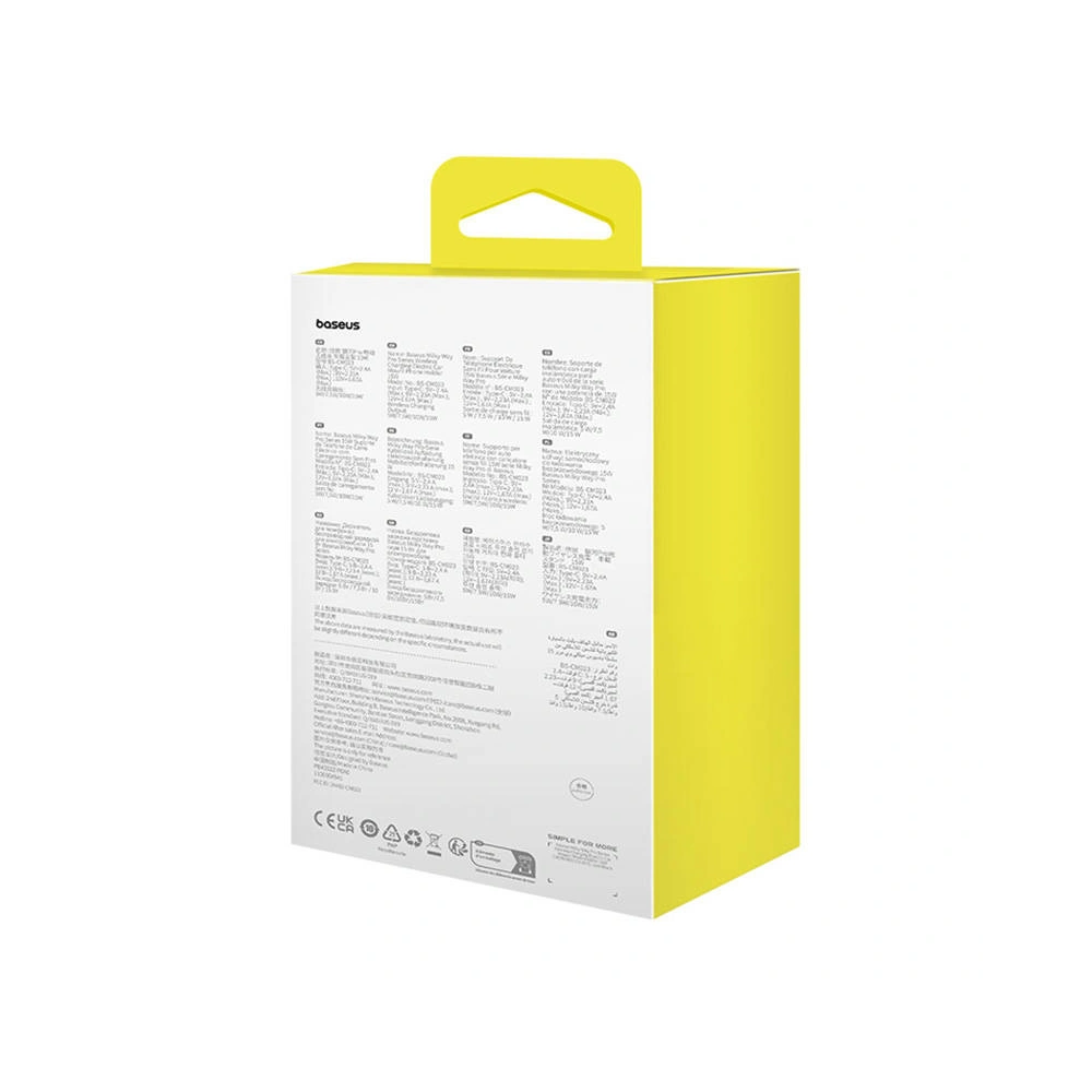 Hurtownia GSM - Autós tartó ventilátorrácsra töltővel Baseus MilkyWay Pro 15W (fekete) - BSU4572 - {ean13} - Hurt